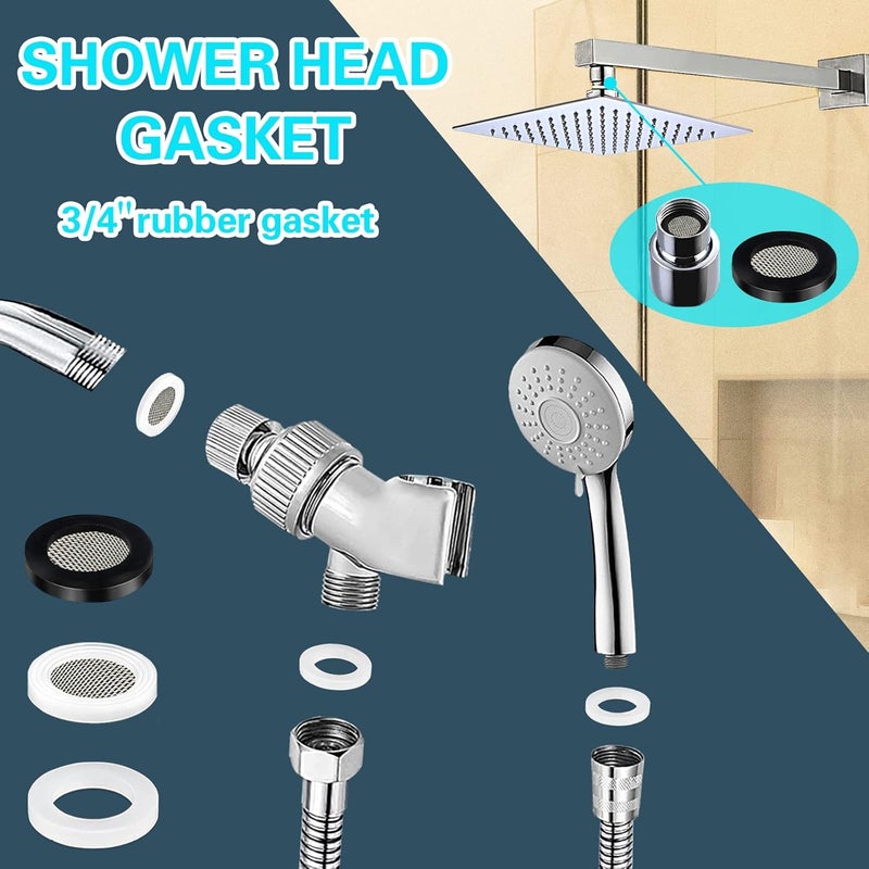 Keze 24 Sizes Plumbing Washers Assorted Kit 165 PCS Garden Hose Washer Rubber Self Locking Tabs & Shower Head Silicone Gasket Seals,Water Hose Washers with Screen Filter for Repair Connection - Image 5